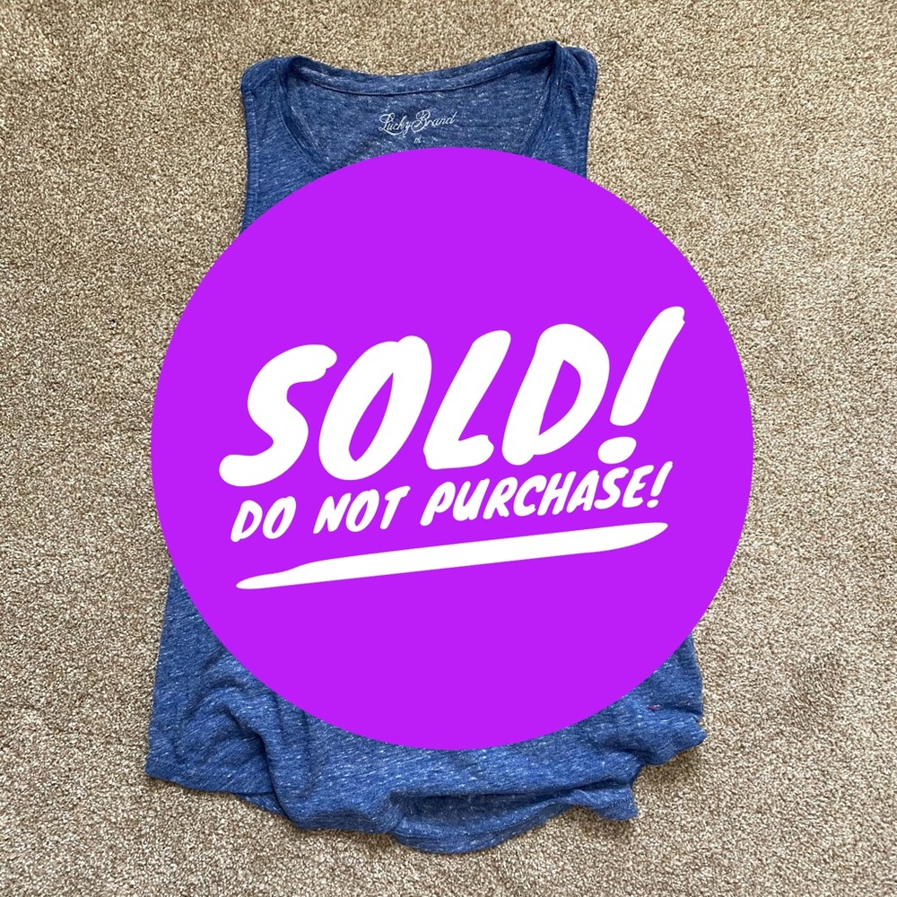 **SOLD** Lucky Brand • Hippie Boho Tank Top